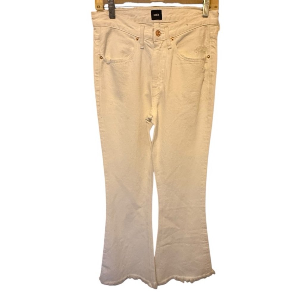 Edwin White Jeans With Raw Hems Nwot